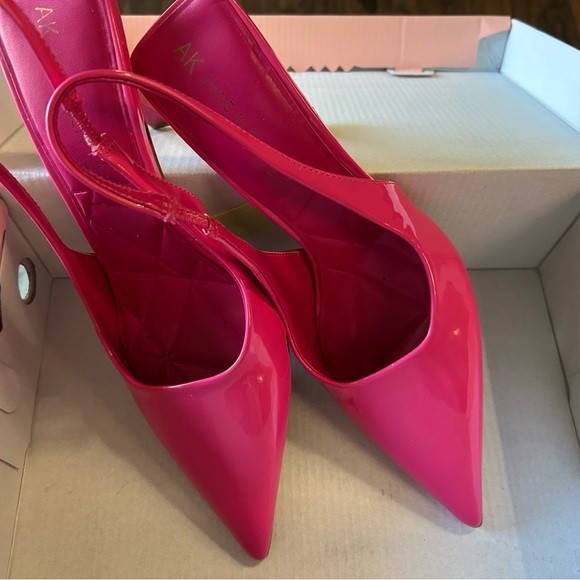 Anne Klein Pink High Heeled sling back Pumps - Picture 5 of 7